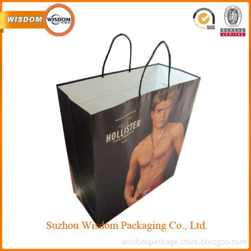 printed white kraft paper bag